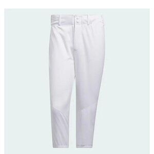 Adidas baseball pants knee length white size XL HF6293 NWT